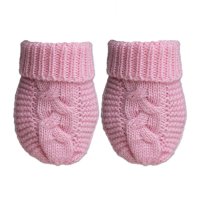EBM800-P: Pink Eco Cable Knit Mitten
